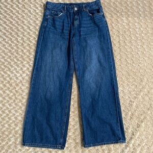 Aeropostale Women 6 Short High-Rise Wide Leg Baggy Jeans